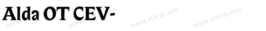 Alda OT CEV字体转换